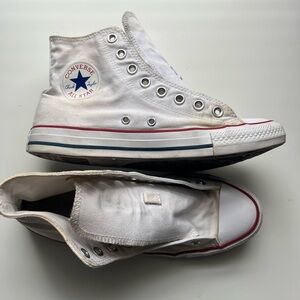 Converse White High-Top Sneakers
